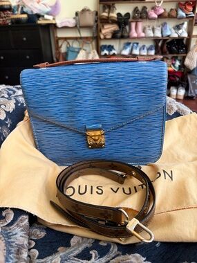 Louis Vuitton Pochette Métis – Monogram Reverse Canvas + Denim Epi (Rare)